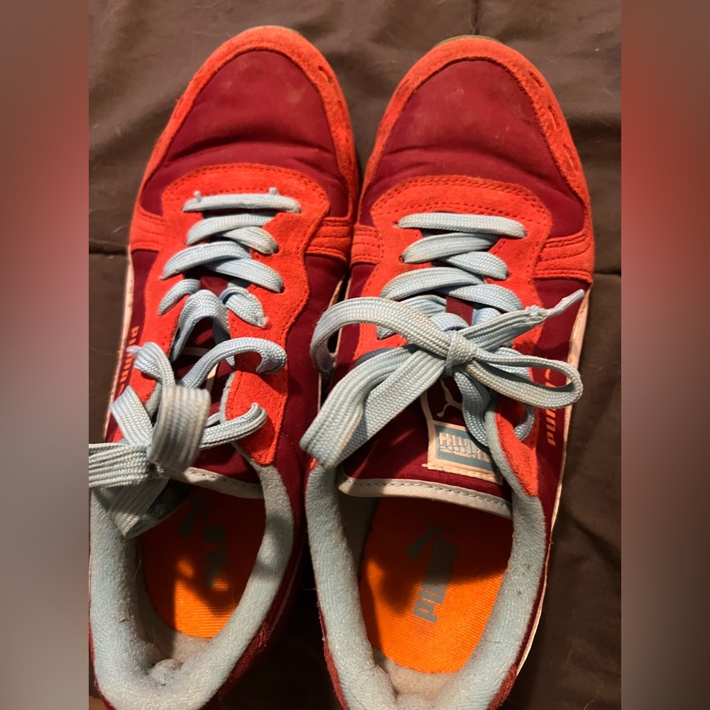 Puma Sneakers in Blue and Red/Orange